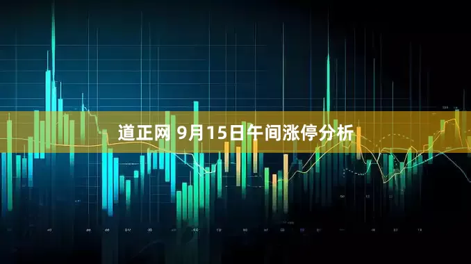 道正网 9月15日午间涨停分析